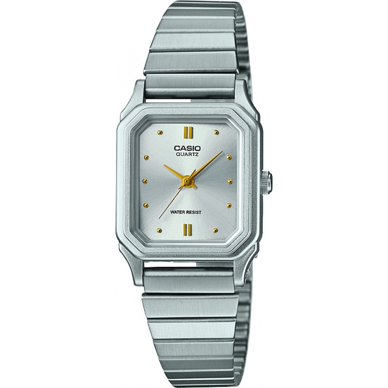 Casio LQ-400D-7AEF Montre bracelet en acier argenté pour femme